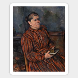 Portrait of a Woman by Paul Cezanne Magnet